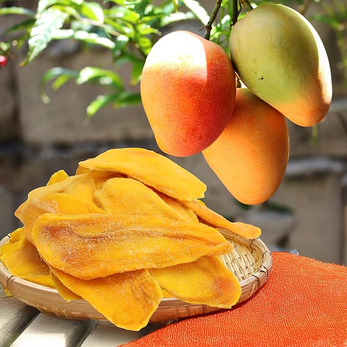 Anna and Sarah Extra Low Sugar Added Dried Mango Slices 16 Oz - Delicious Texture Soft & Juicy