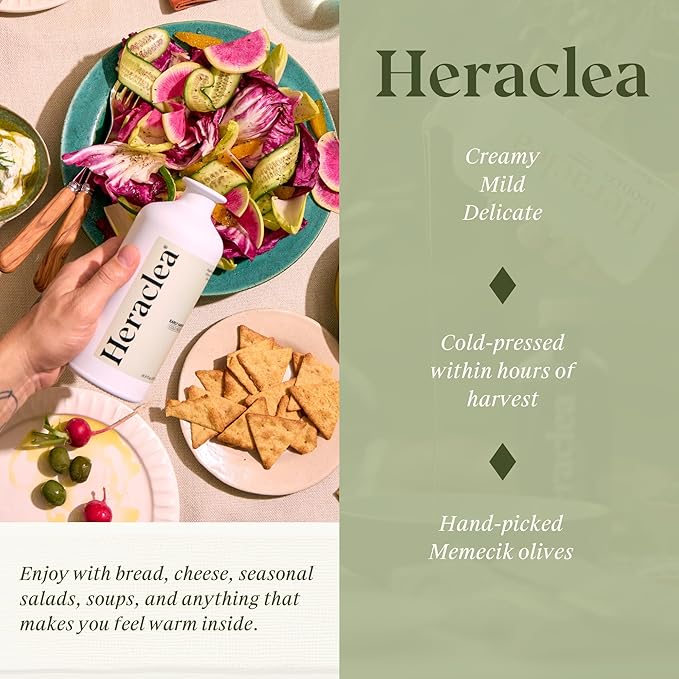 Heraclea - Early Harvest - Extra Virgin Olive Oil - Organic Olive Oil - Extra Virgin - Cold Pressed