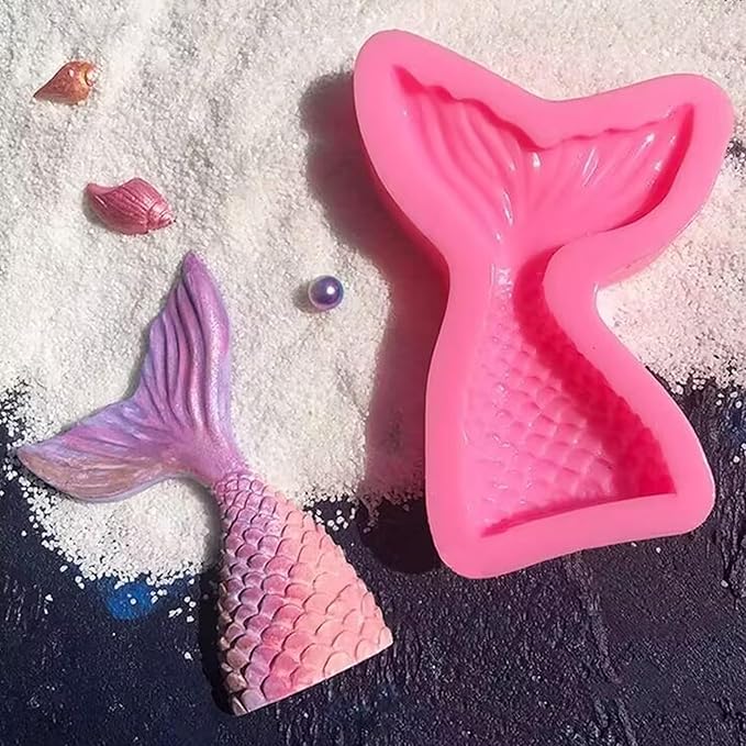 Seashell Silicone Molds, AIMEIKI 5 Pack Marine Theme Cake Fondant Silicone Molds Seashell Conch