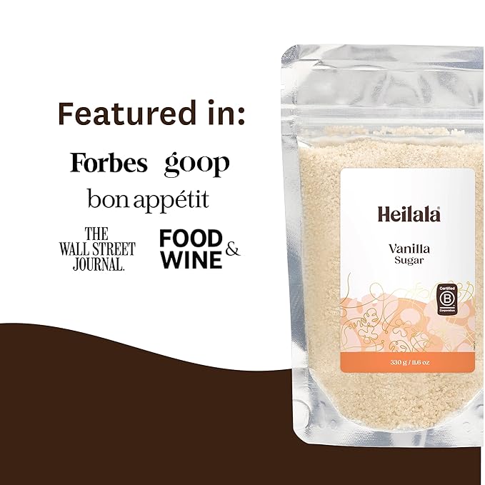 Heilala Pure Vanilla Sugar, 11.6 oz ??Raw Sugar Infused with Pure Vanilla Extract & Ground Vanilla