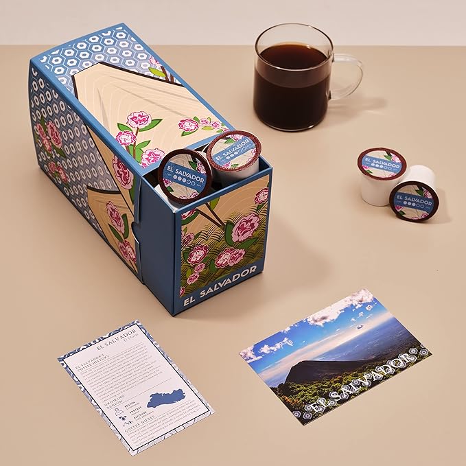 Atlas Coffee Club Coffee Pods – Dark Roast, Single-Origin El Salvador, 24 Count – Compatible with