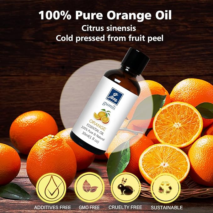 Orange Essential Oil 1 Oz ??100% Pure Sweet Orange Oil for Diffuser, Skin, Body, Spray, Massage &