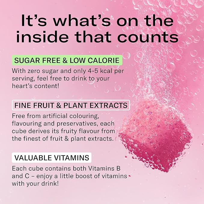 Waterdrop Hydration Cubes Mixed Berry Variety Pack, Zero Sugar Electrolyte & Vitamin Drink Mix