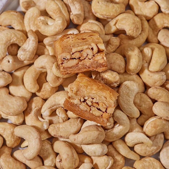 Snacklava Cashew Baklava Bites - 20 Pack (3 Pieces per Pack) - No Artificial Ingredients, Colors or
