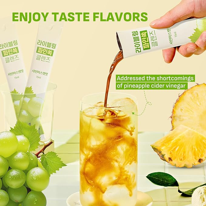 [Liveling] Pineapple Cider Vinegar Drink Stick ??ShineMuscat Flavor | Supports Digestion, Daily