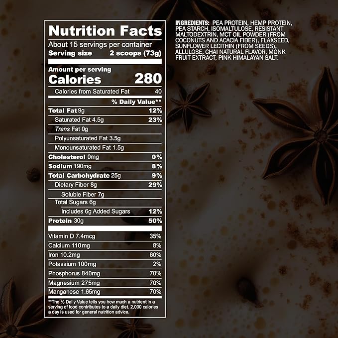 Blueprint by Bryan Johnson Vegan Protein Meal Replacement ??Plant Based Hemp Protein with 27g
