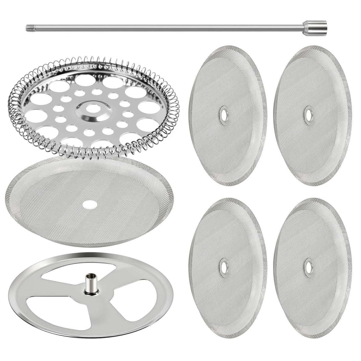 AUUTI 9-Piece French Press Filter Replacements Set