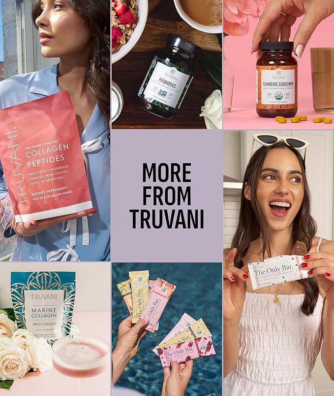 Truvani Vegan Pea Protein Powder | Unflavored | 20g Organic Plant Based Protein | 10 Servings |