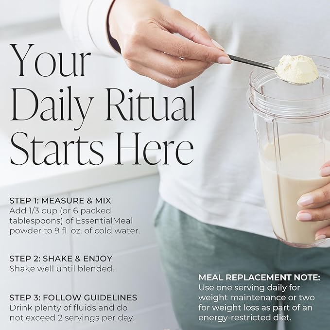 Arbonne EssentialMeal Meal Replacement Shake - Protein Shake, Vegan Protein Powder, Complete Daily