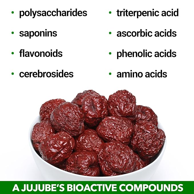 JUJUME | USDA Organic California Grown Jujubes Red Dates | Individually Sorted 3X for QA | High