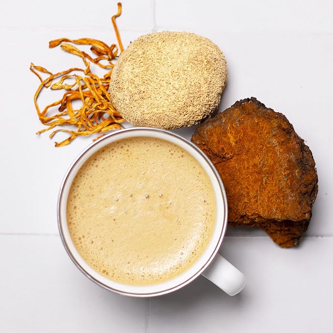 Laird Superfood Organic Performance Mushroom Blend with Chaga, Cordyceps, Lion's Mane and Maitake
