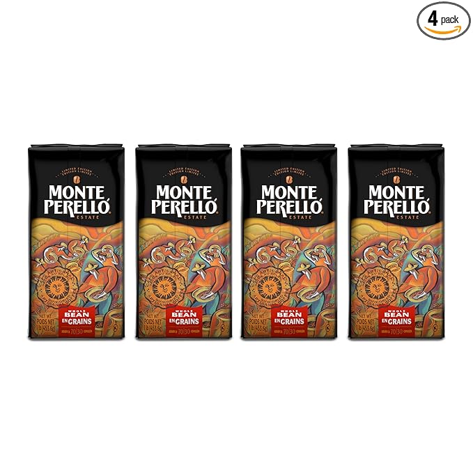 Monte Perelló, 16 oz Bag (1 LB/ 453.6 g), Whole Bean Coffee, Medium Roast - Product from the