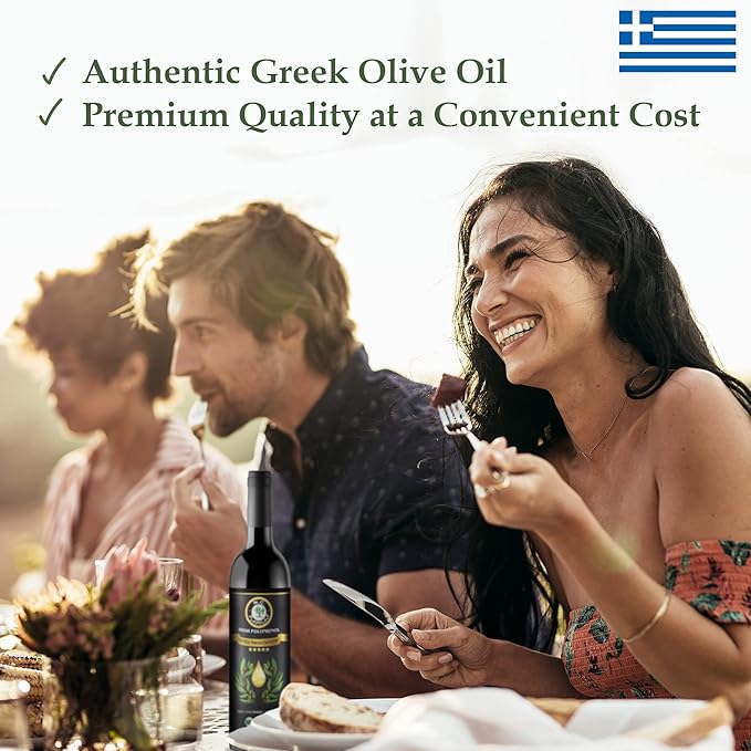 M.G. Pappas Extra Virgin Olive Oil, High Polyphenol EVOO - Cold Pressed & Unfiltered Greek Olive