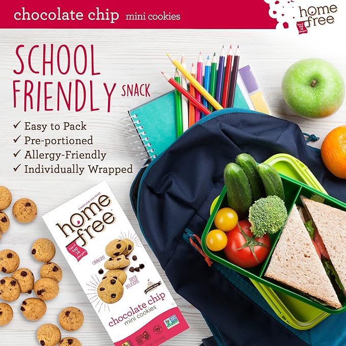 Homefree Treats You Can Trust Gluten Free Mini Cookies, Chocolate Chip, 5 Ounce