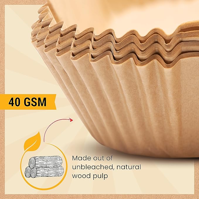 250 pcs Air Fryer Liners, Disposable Airfryer Paper Liners ??Non-Stick and Oil Proof for Easy
