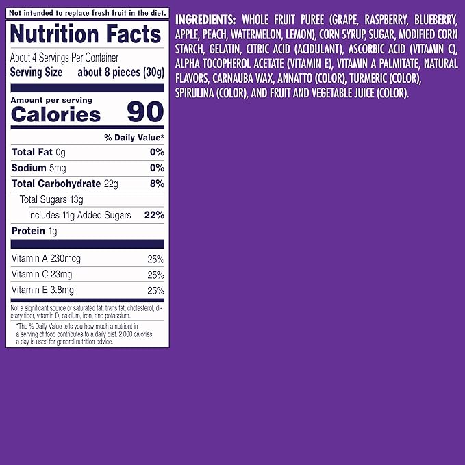 Welch's Fruit Snacks, Juicefuls Fusions, Assorted Fruit Flavor, Bulk Pack, Gluten Free, Natural