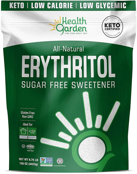 Health Garden Erythritol Sweetener - Non GMO - Gluten Free - Sugar Substitute - Keto Friendly