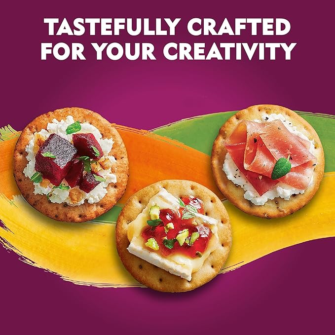 Toasteds Crackers, Cracker Collection, Lunch Snacks, Variety Pack, 12oz Box (1 Box)