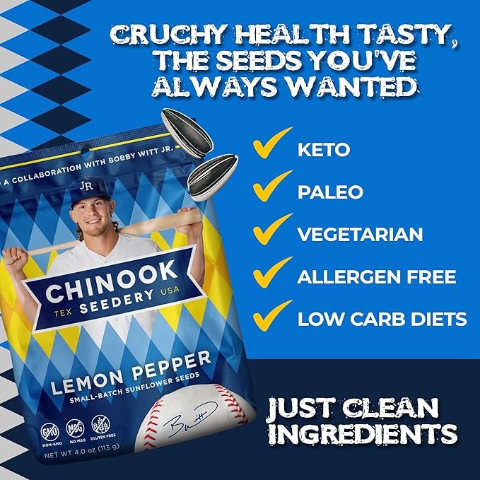Chinook Seedery Roasted Jumbo Sunflower Seeds - Keto Snack - Best For Snack Packs - Gluten Free