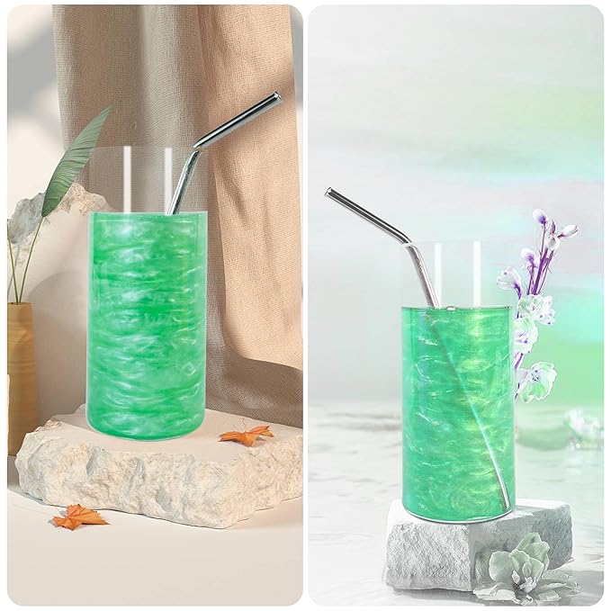 BeePoint Green Edible Luster Dust 15g - Food Grade, Vibrant Color Shimmer Powdered Dust for Drinks
