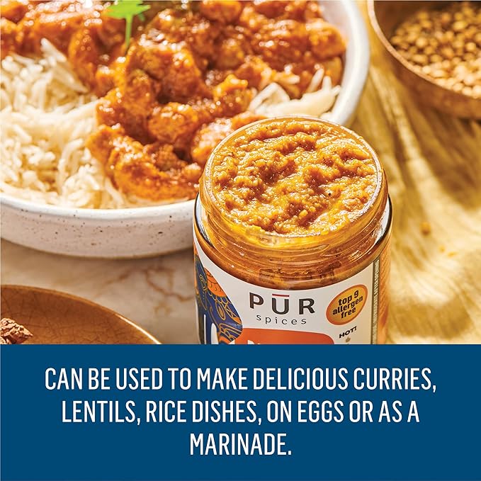 PUR Spices Masala Paste for Indian Cooking | Base Sauce or Marinade for Curry or Rice Dishes |