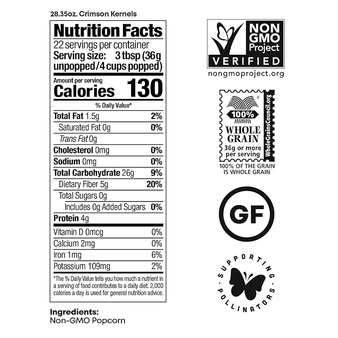 Black Jewell Gourmet Popcorn Kernels, Crimson Red, 28.35 Ounces (Pack of 6)