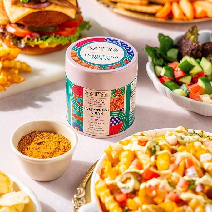 Satya Blends Everything Indian Masala-Tangy, Spicy Flavor 12 Spice Blend | Vegan & Low Sodium |