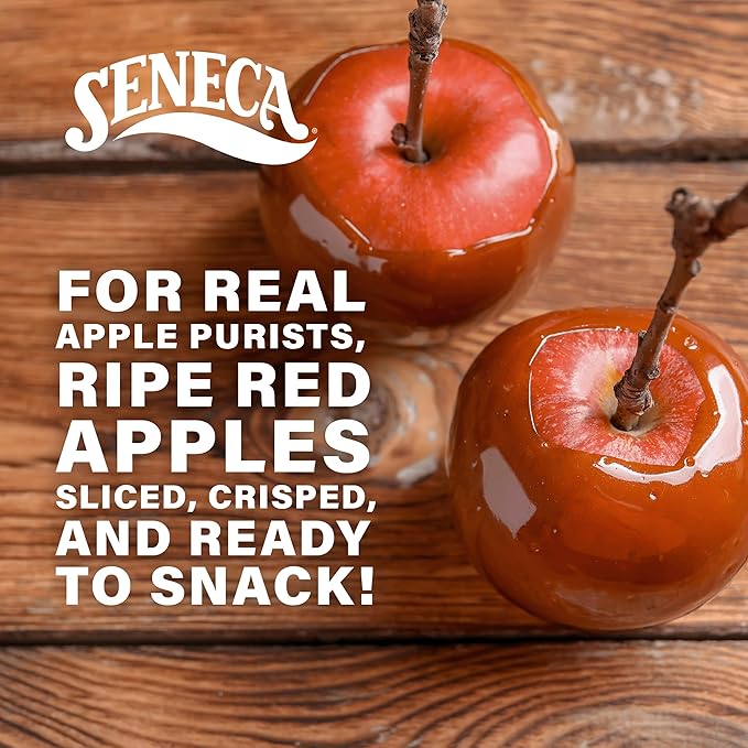Seneca Caramel Apple Chips | Made from Fresh Apples | 100% Red Delicious Apples | Yakima Valley