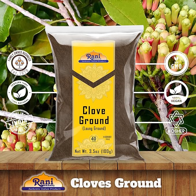 Rani Cloves Powder (Laung) Indian Spice 3.5oz (100g) ~ All Natural, Gluten Friendly | NON-GMO |