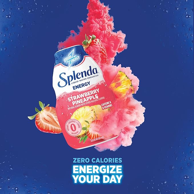 SPLENDA Energy Liquid Water Enhancer Drops, Sugar Free, Zero Calorie, Natural Flavor, Concentrated