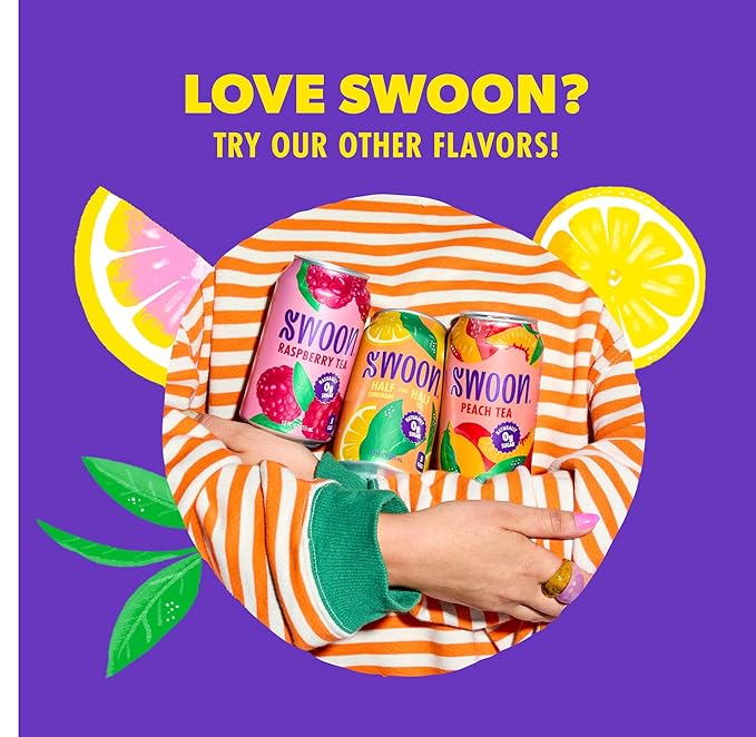 Swoon Perfectly Sweet Green Tea | Zero Sugar, Lightly Caffeinated & Refreshing | Keto, Paleo