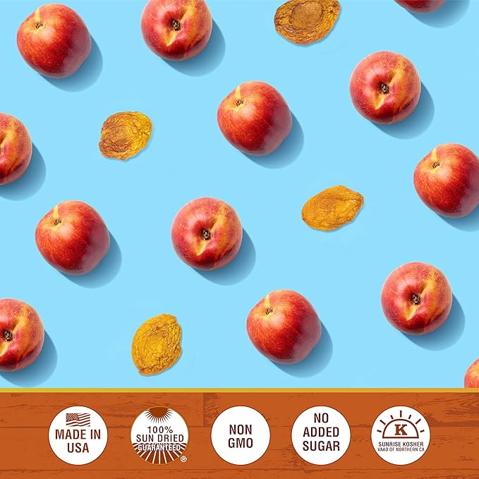 Traina Home Grown California Sun Dried Nectarines - Healthy & Non-GMO, Sweet Flavor, Sun Dried