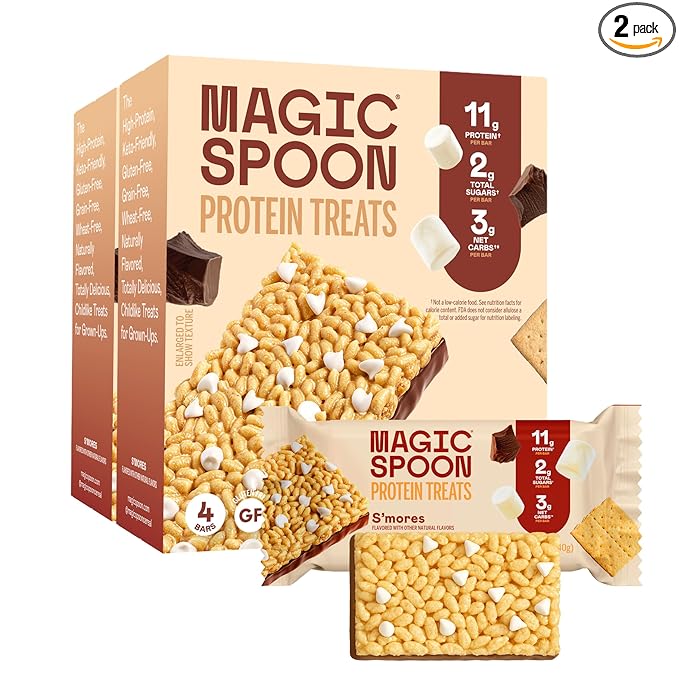 MAGIC SPOON Treats - High Protein, Low Carb, Keto Friendly, Low Sugar, Gluten Free, Crispy Protein