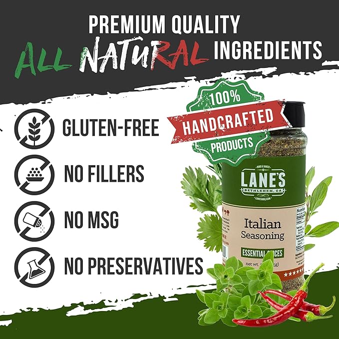 Lane's Italian Seasoning Blend Spices and Seasonings, All-Natural Italian Herbs Seasoning For Any