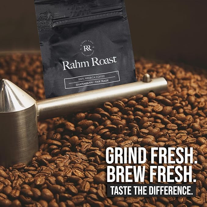 RAHM ROAST Double Washed Coffee Beans - Medium Roast Whole Bean Coffee 12oz (1 Pack)