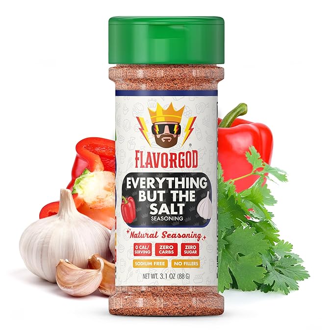 No Salt Seasoning, Everything but the Salt Seasoning by Flavor God, No Sodium, Natural, Garlic