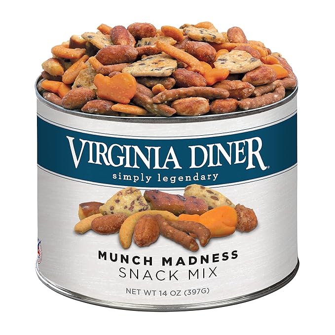 Virginia Diner Munch Madness Sweet and Savory Gourmet Snack Virginia Peanuts Gift Set with Sesame