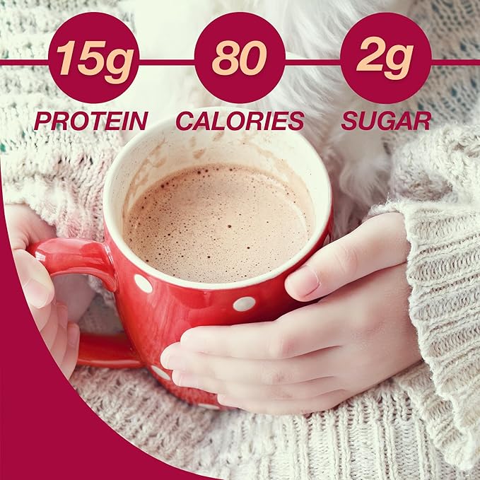 ProtiDIET High Protein Hot Cocoa Mix - 15g Protein - Low Fat, Quick and Easy-to-Prepare Hot Cocoa
