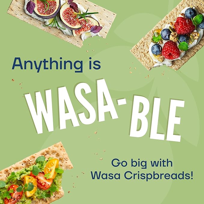 Wasa Light Rye Crispbread, 9.5 oz (Pack of 12), Rye Crackers, Non-GMO Ingredients, Fat Free