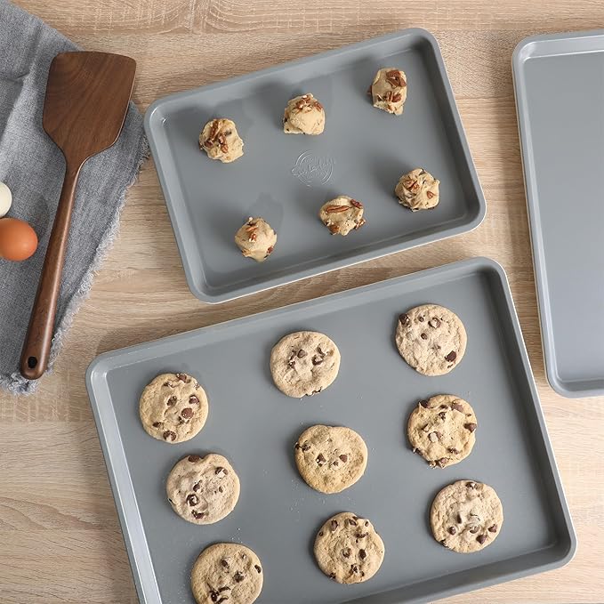 Sur La Table Kitchen Essentials Bake Sale 3-Piece Cookie Sheet Set – Nonstick Carbon Steel Baking