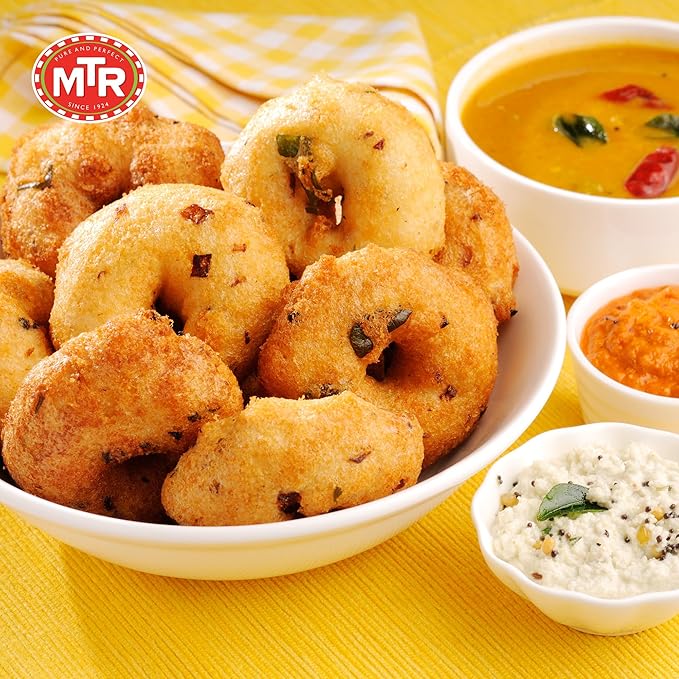 MTR Instant Vada Mix - Ready to Cook Authentic Indian Breakfast, Lunch, Dinner or Snack Meal - No