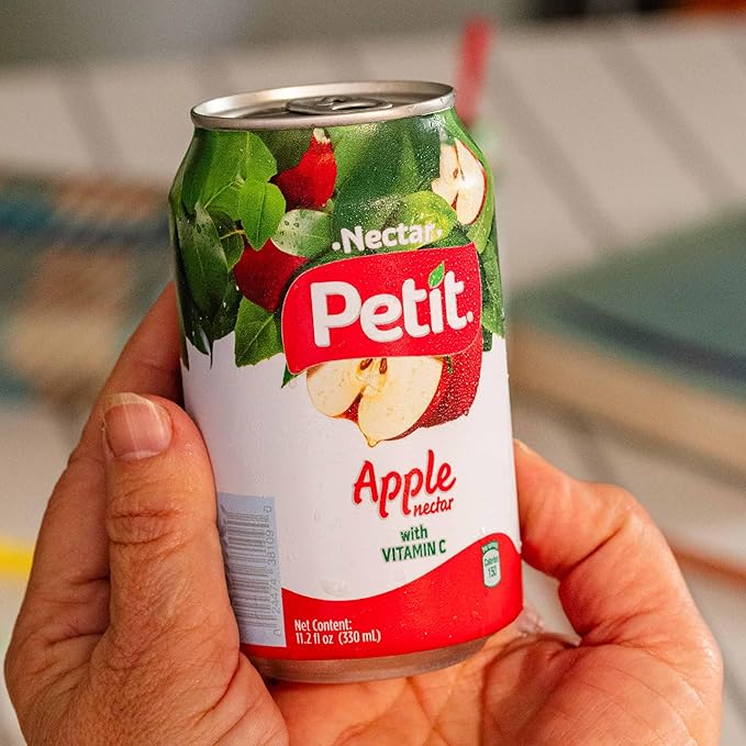 Petit Apple Nectar, 330 ml Cans (Pack of 24) ??Refreshing Fruit Juice Beverage