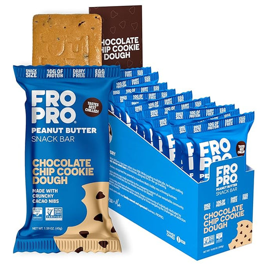 FROPRO Snack Bars - Plant Based Protein Bars, All-Natural, Gluten Free, Dairy Free, & Soy Free