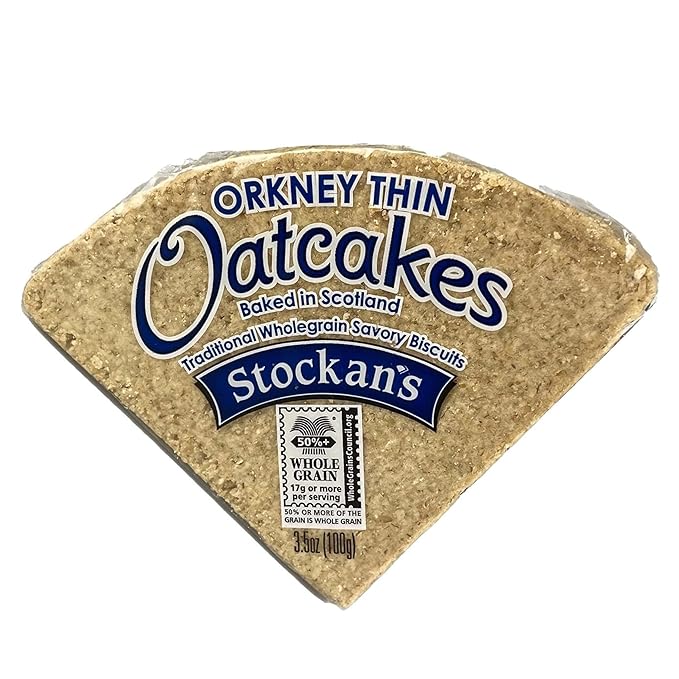 Stockan's Orkney Wholegrain Thin Oatcakes - Traditional Scottish Savoury Biscuits Imported from
