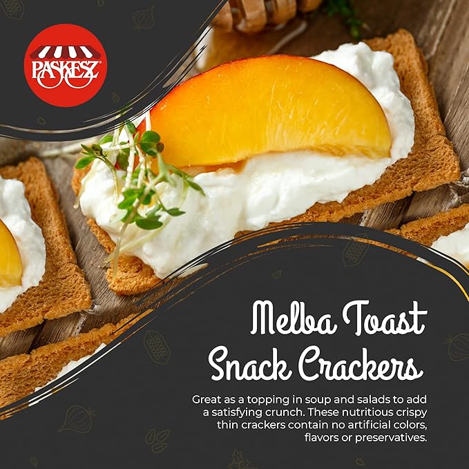Only Kosher Candy Melba Toast Classic Multigrain Kosher Parve with No Artificial Flavor, Fresh