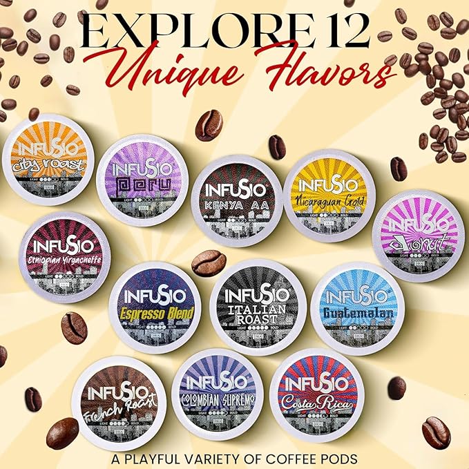 InfuSio Chicory Coffee Pods for Keurig, 96 Count