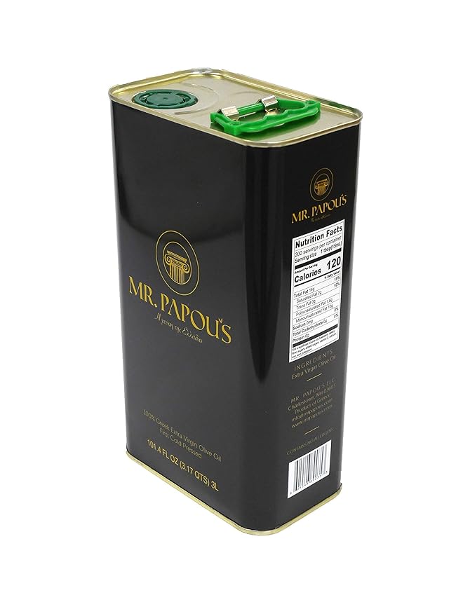 Mr. Papou's | Extra Virgin Olive Oil | First Cold Pressed | Family Owned | Harvested in Greece | 3
