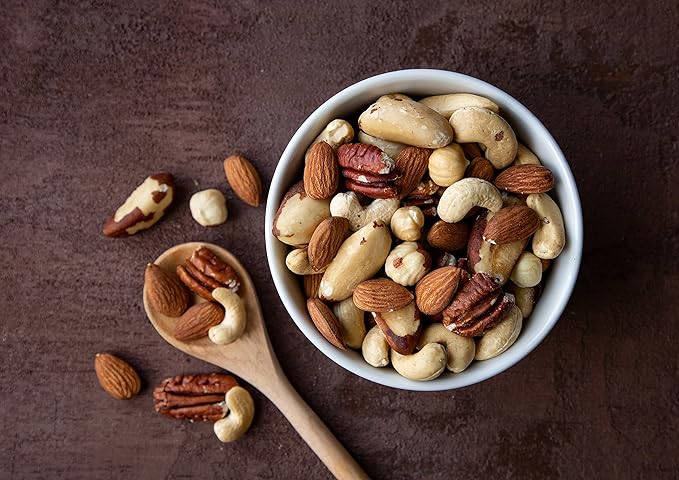 Food to Live Organic Deluxe Unsalted Nuts Mix, 1 Pound ??A Blend of Dry Roasted Organic Raw Pecans