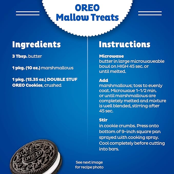 OREO Double Stuf Chocolate Sandwich Cookies, Party Size, 24.95 oz