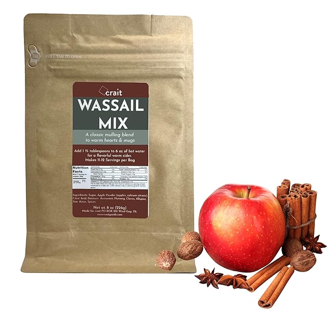 Classic Wassail Drink Mix, Christmas Wassail Spiced Cider Mix, Winter Apple Cider Mulling Blend